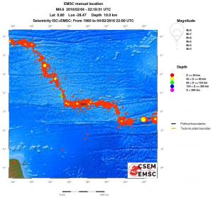 wide historical seismicity