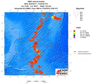 wide historical seismicity