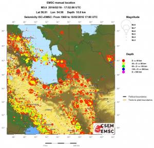 wide historical seismicity