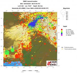 wide historical seismicity