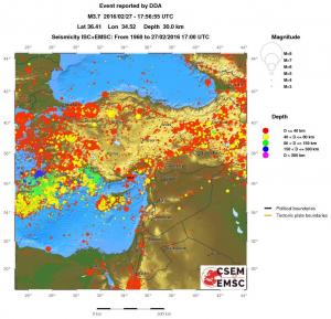 wide historical seismicity