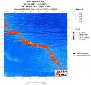 wide historical seismicity