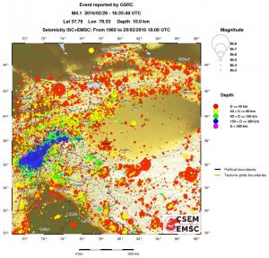 wide historical seismicity