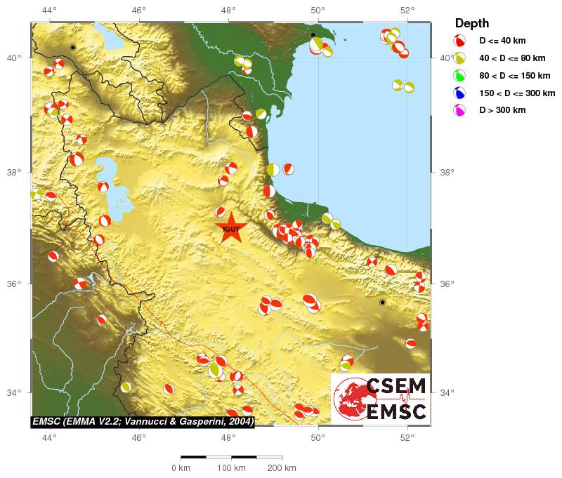 Regional moment Tensor