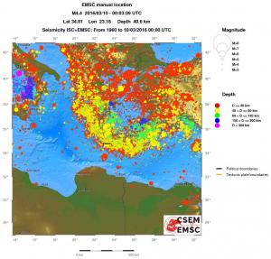 wide historical seismicity