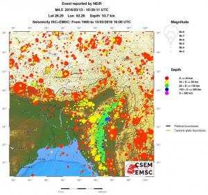 wide historical seismicity