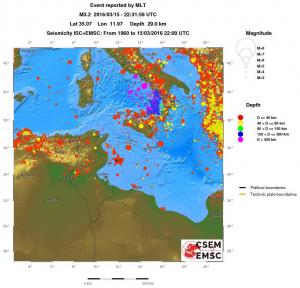 wide historical seismicity