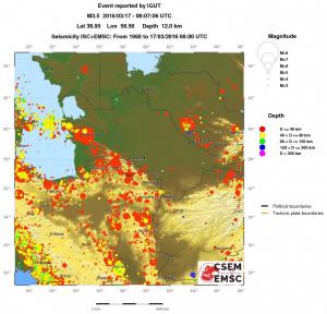wide historical seismicity