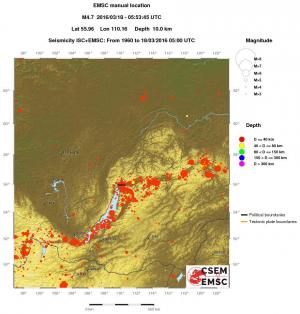 wide historical seismicity