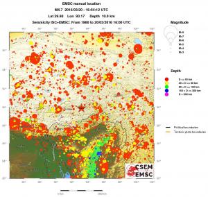 wide historical seismicity