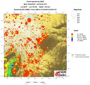 wide historical seismicity