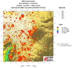 wide historical seismicity