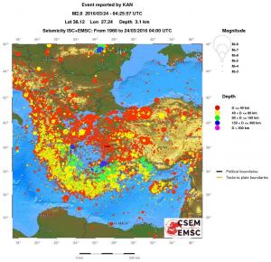 wide historical seismicity