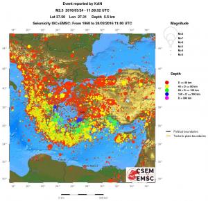 wide historical seismicity