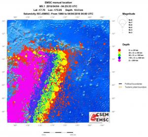 wide historical seismicity