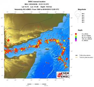 wide historical seismicity