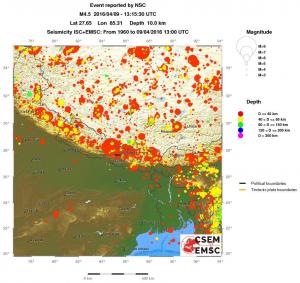 wide historical seismicity