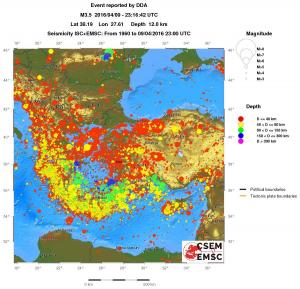 wide historical seismicity