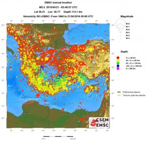 wide historical seismicity
