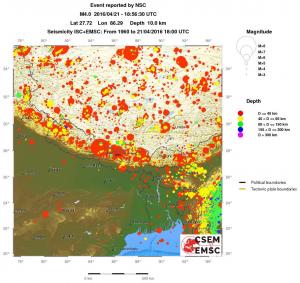 wide historical seismicity