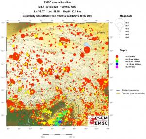 wide historical seismicity