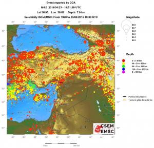 wide historical seismicity