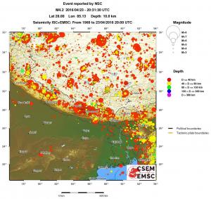 wide historical seismicity