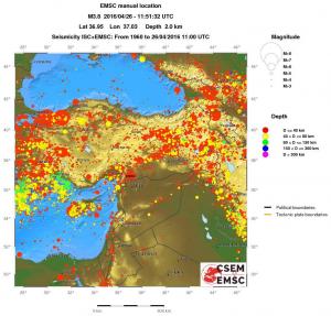 wide historical seismicity