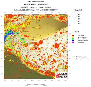 wide historical seismicity