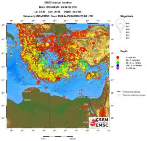 wide historical seismicity