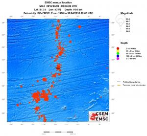 wide historical seismicity