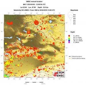 wide historical seismicity