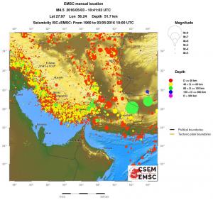wide historical seismicity