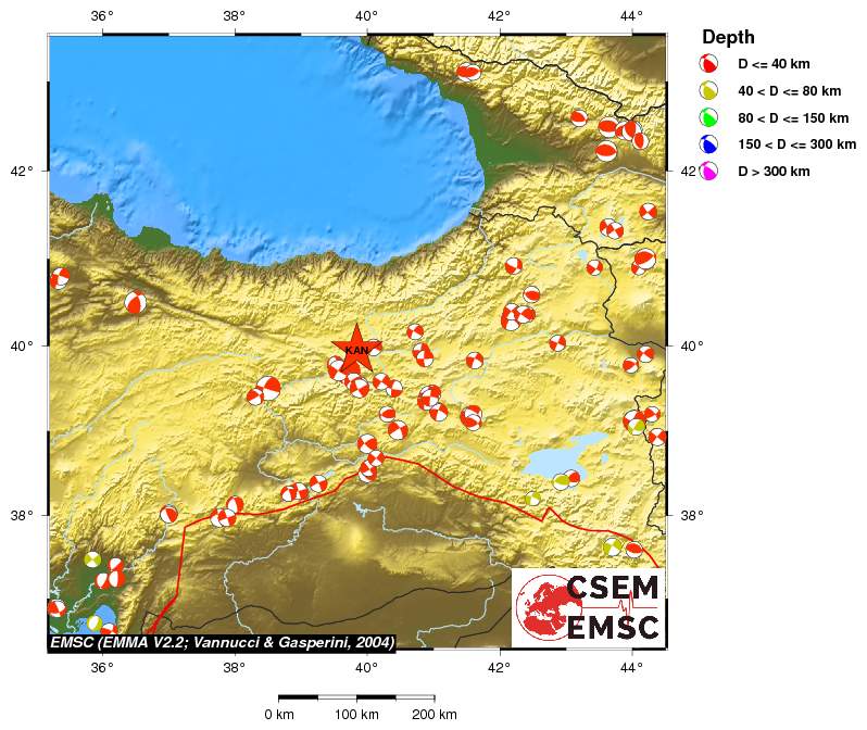 Regional moment Tensor
