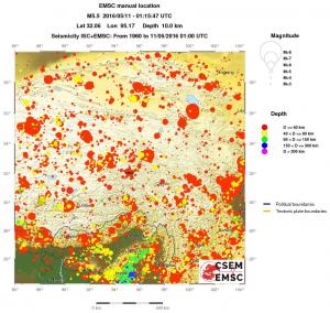 wide historical seismicity