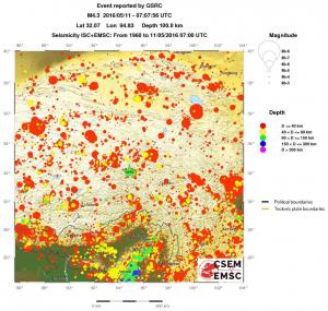 wide historical seismicity