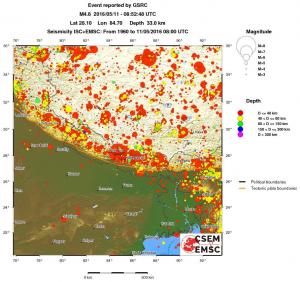 wide historical seismicity