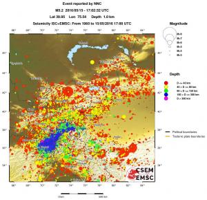 wide historical seismicity