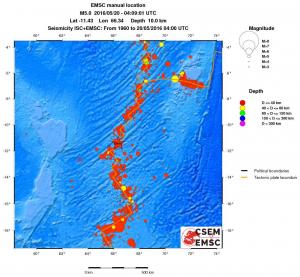 wide historical seismicity