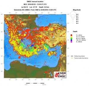 wide historical seismicity