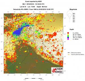 wide historical seismicity