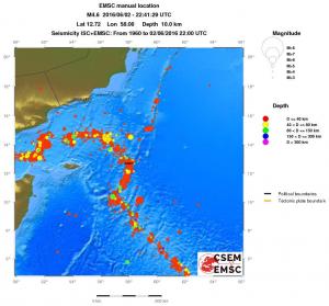 wide historical seismicity