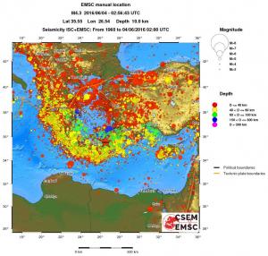 wide historical seismicity