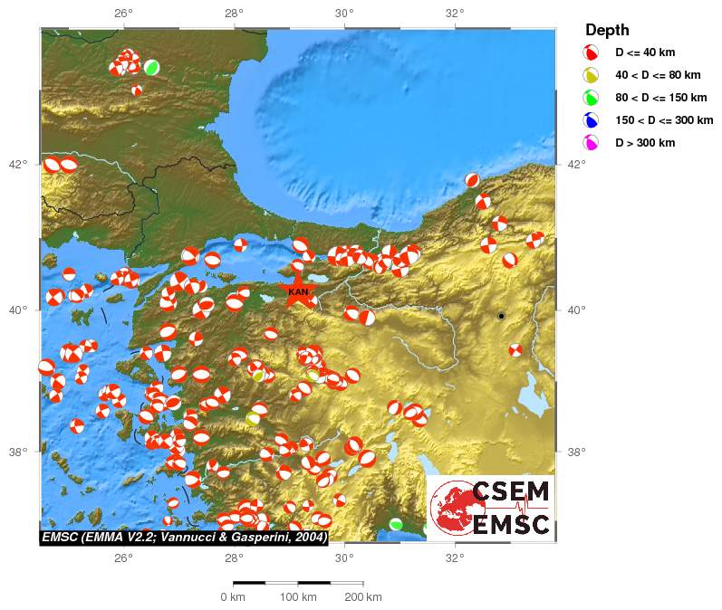 Regional moment Tensor