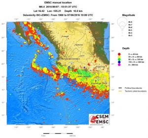 wide historical seismicity