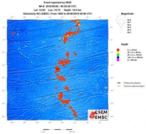 wide historical seismicity