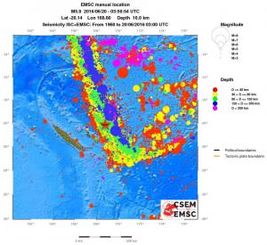 wide historical seismicity