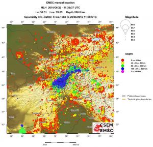 wide historical seismicity