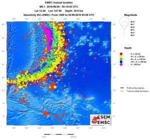 wide historical seismicity