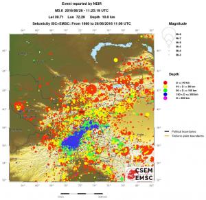 wide historical seismicity